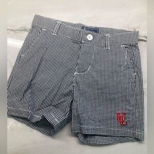 JV clothiers, UL Lafayette, black check shorts, size 2t